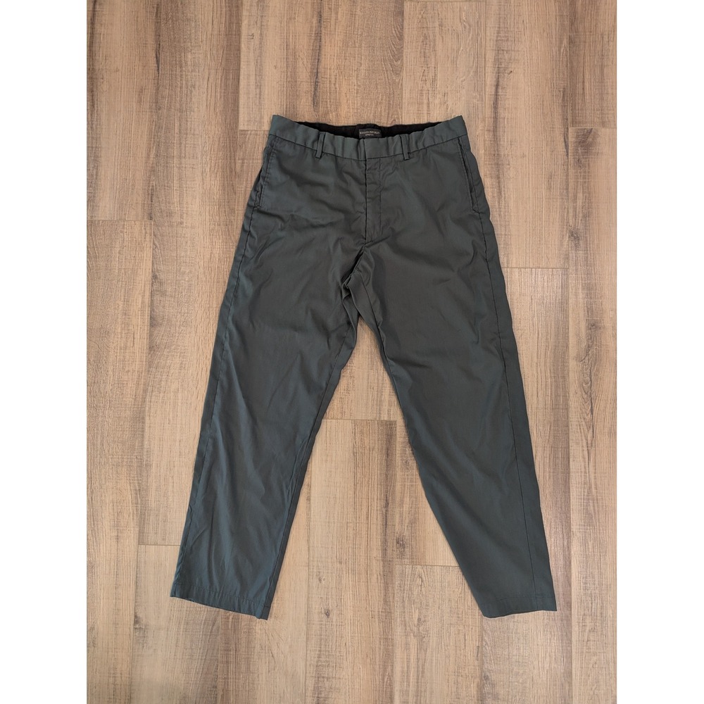 Vintage 2000 Banana Republic Wool Blend Stretch Pants Mens 35R Olive Y2K